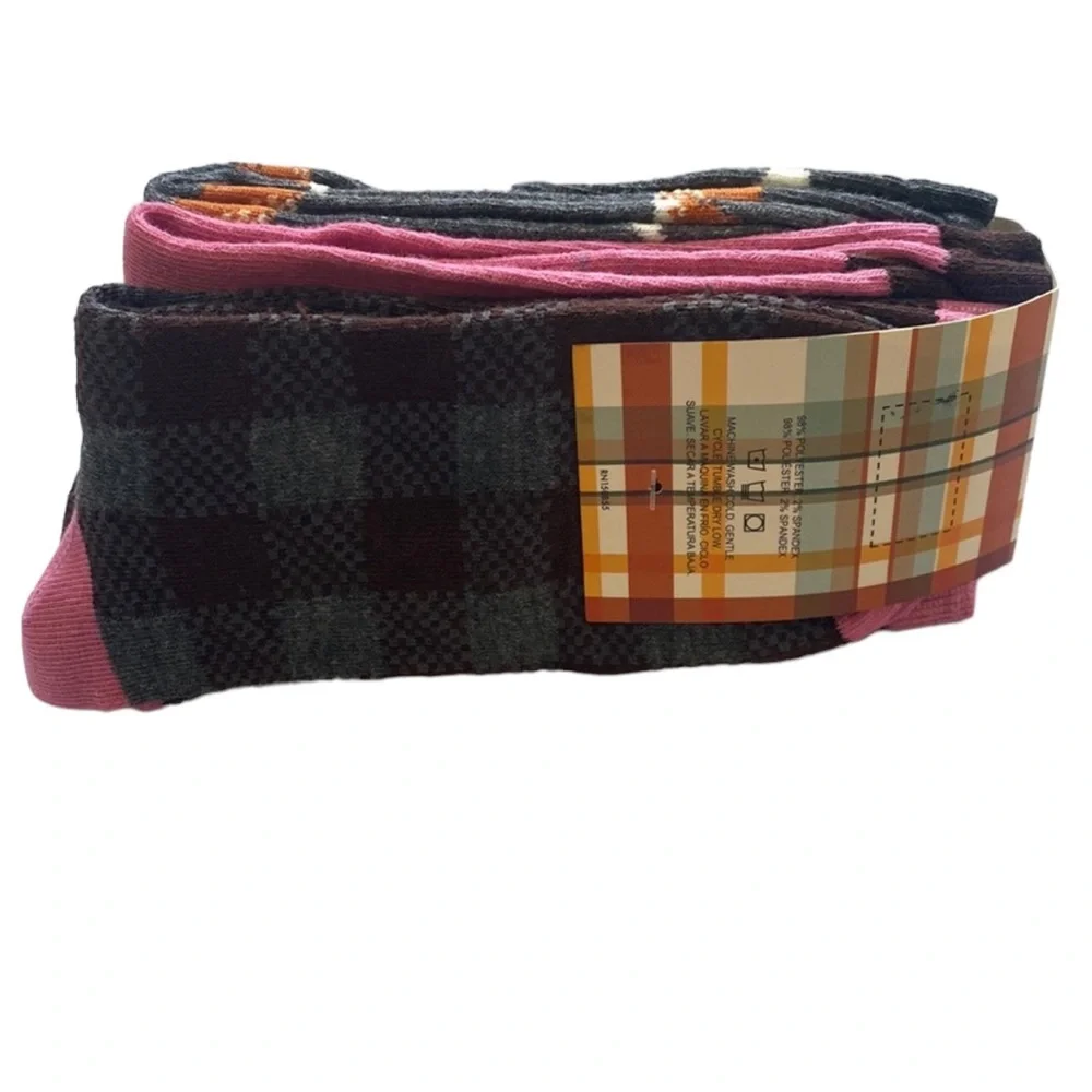 3-PACK HELLO AUTUMN Ladies Crew Socks Shoe Size‎ 4-10